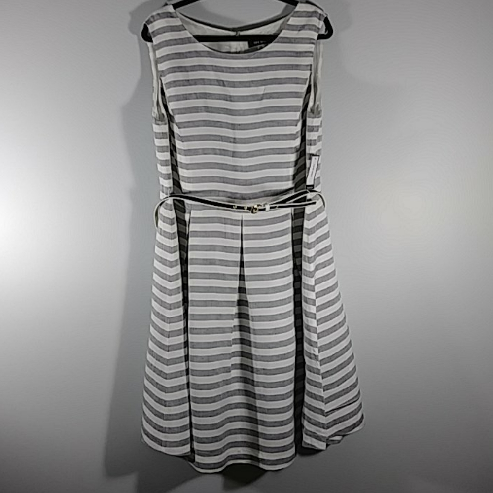 NWT Nine West gray/white dress Sz 16W